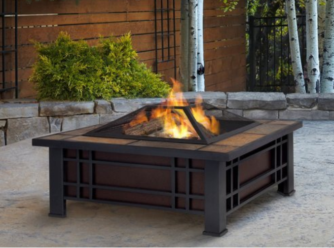 Patio Furniture-Premium Wood Burning patio furniture with Fire Pit